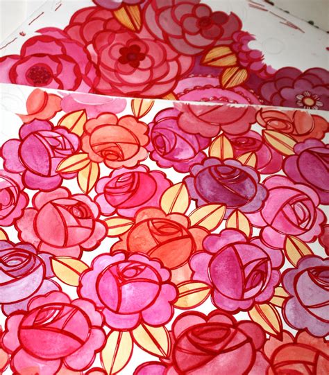 Natalie's Sketchbook: Deco Roses