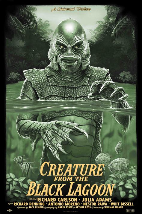 The Creature From The Black Lagoon Foil Variant by Tom Walker - Vice Press