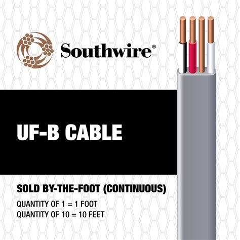 Southwire 12/3 UF Wire (By-the-Foot) at Lowes.com