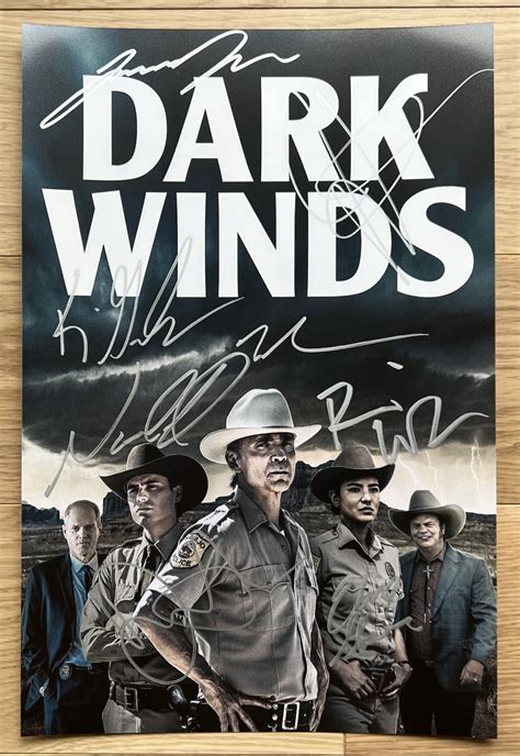 Dark Winds cast signed autographed 8×12 photo Zahn McClarnon