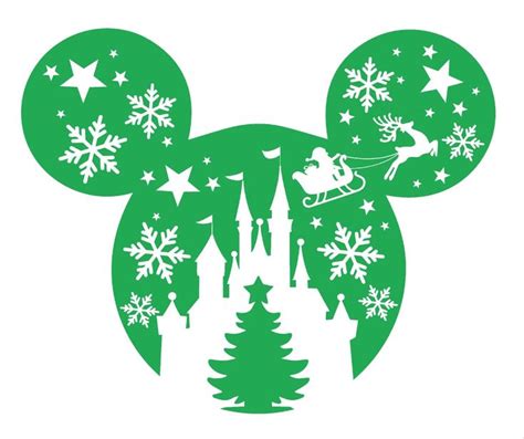 Disney Christmas Minnie Glitter or Non-glitter Vinyl Transfer | Etsy Disney Halloween Shirts ...