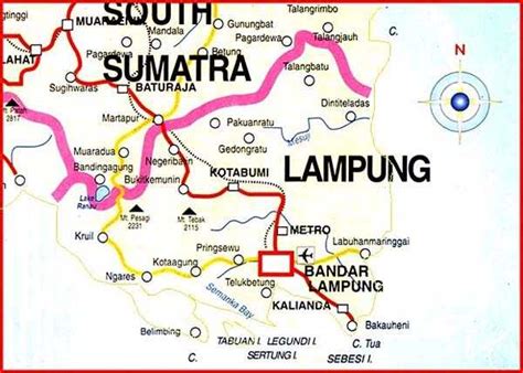 Bandar Lampung Map - Indonesia