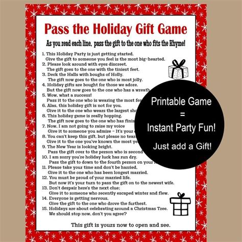 Pass the Gift Game, Pass the Present Game, Pass the Parcel Game ...