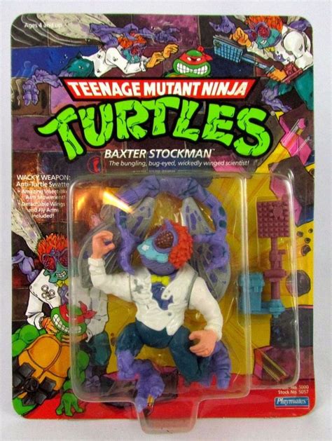 Vtg 1989 TMNT Teenage Mutant Ninja Turtles BAXTER STOCKMAN MOSC Sealed ...