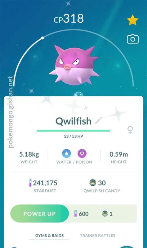 Shiny Qwilfish - Pokemon Go