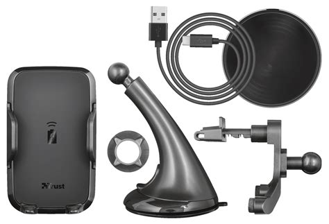Trust.com - Yudo Wireless Charging Car Phone Holder for smartphones