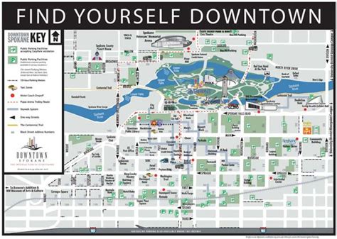 Map Of Downtown Spokane - Living Room Design 2020