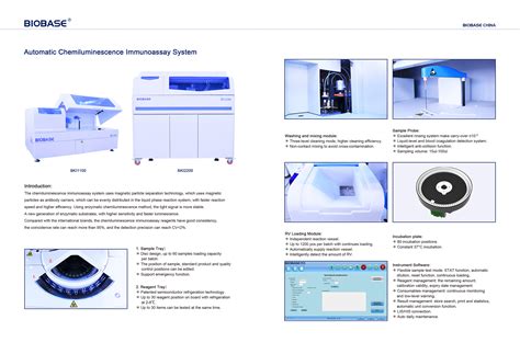 Automatic Chemiluminescence Immunoassay System - Buy BIOBASE