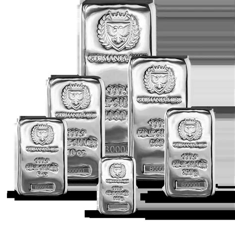 Silver Cast Bars - Investment Products - Germania Mint