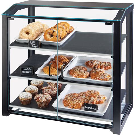 Cal-Mil 3493-13S Black Small Bakery Display Case - 20" x 15 1/2" x 21"