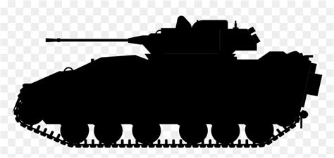 Military Clipart Army Tank - Army Tank Silhouette Png, Transparent Png - vhv