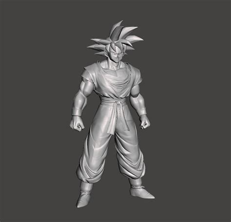 STL file Goku 3D Model・Template to download and 3D print・Cults