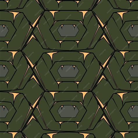 Ninja Turtle Shell Pattern Background