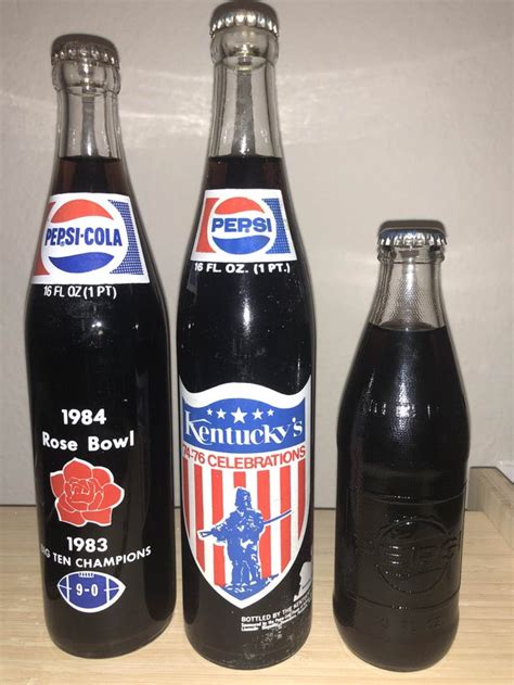 Unopened vintage Pepsi bottles in my collection. From the 60s, 70s, and 80s. : r/Pepsi