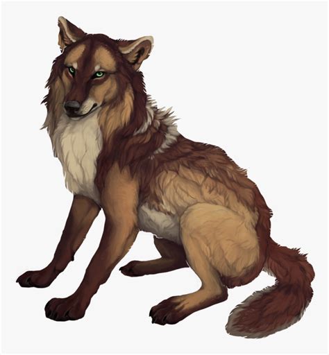 Anime Wolf Png - Brown Female Anime Wolves, Transparent Png - kindpng