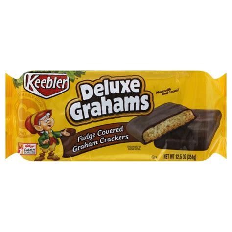 Keebler Fudge Covered Deluxe Grahams Crackers 12.5 oz - Walmart.com