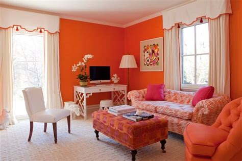 40 Orange Living Room Ideas (Photos) - Home Stratosphere