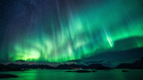 1366x768 Aurora Borealis 4k Night Photography 1366x768 Resolution Wallpaper, HD Nature 4K ...