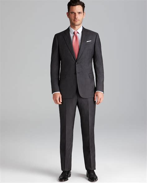 Lyst - Armani Pinstripe Giorgio Suit Regular Fit in Gray for Men