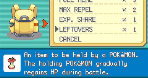 Where To Get Leftovers in Pokémon FireRed & LeafGreen - Guide Strats