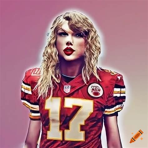 Taylor Swift Wearing Football Jersey - Image to u