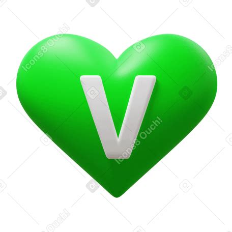 3D vegan symbol PNG, SVG