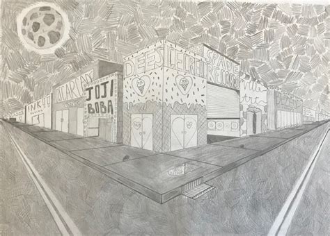 Art 1- 2 Point Perspective Cityscape