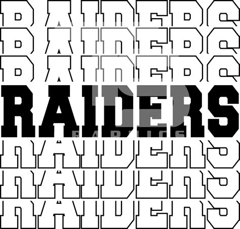 Raiders 5 SVG Graphic - Etsy