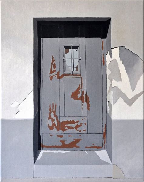 Creepy Door Painting by Anna Sándor | Saatchi Art