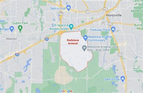 Where is Redstone Arsenal, Alabama? see area map & more