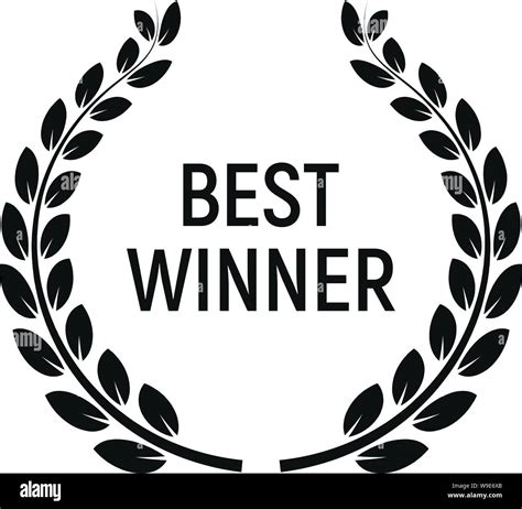 Best winner award icon. Simple illustration of best winner award vector icon for web design ...