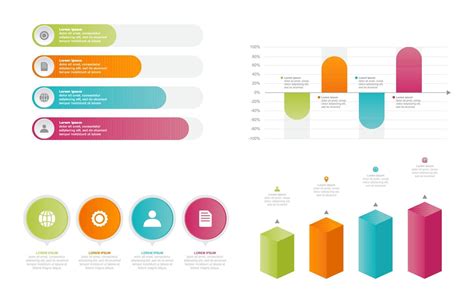 Bar Chart Graph Diagram Statistical Business Infographic Element Set ...