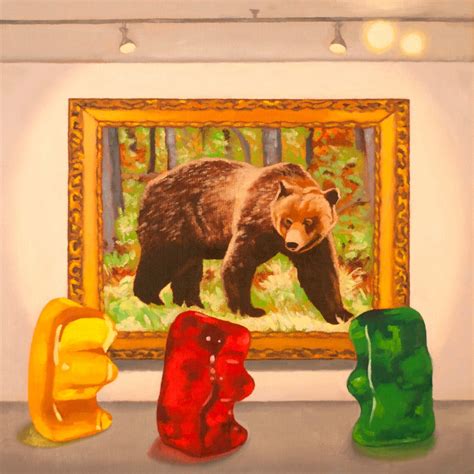 Gummy Bear Museum Art Print From Oil Painting Artist Bear - Etsy