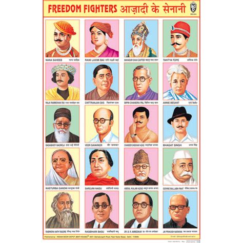 FREEDOM FIGHTERS CHART SIZE 50 X 75 CMS