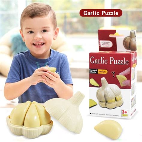 DSIUY Sensory Toys Garlic Puzzle Toys Montessori 3D Learning Cognition ...