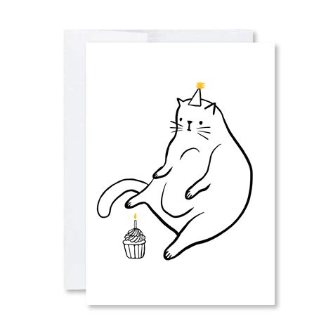 Cat Birthday – Copper & Print Cat Lady Birthday Card, Happy Birthday Cat, Bday Cards, Funny ...