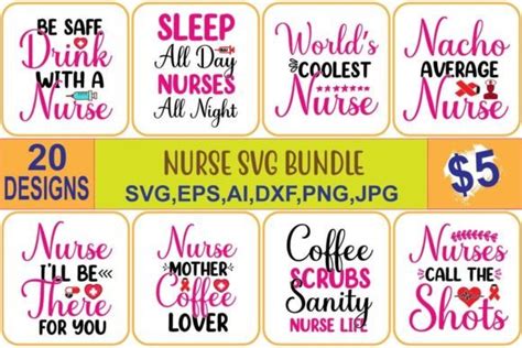 Nurse SVG Bundle Bundle · Creative Fabrica