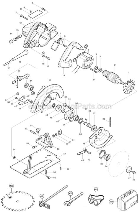 Makita Circular Saw Parts Diagram