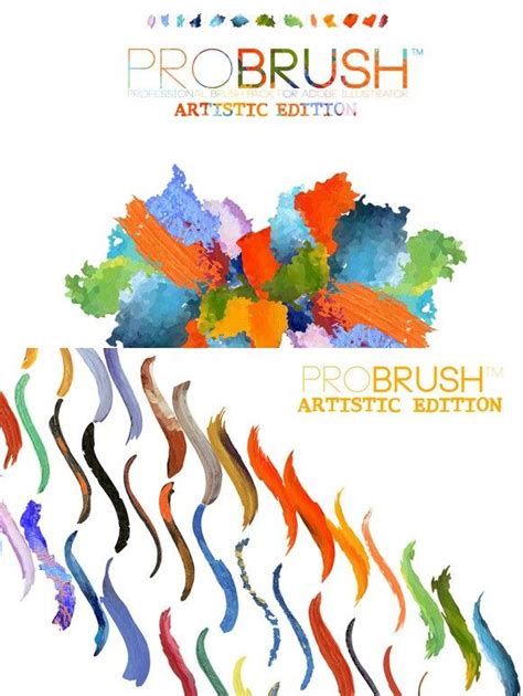 41 Artistic Brushes - ProBrush™ | Adobe illustrator brushes, Illustrator brushes, Artist