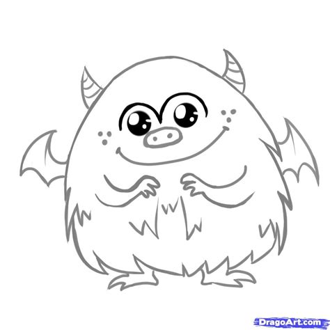 Cute Monster | Monster coloring pages, Monster drawing, Cute monsters