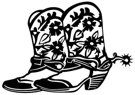 Free Printable Cowboy Boot Stencil | Free Printable