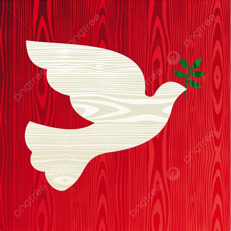 Christmas Wooden Dove Of Peace Template Christmas Dove Vector, Template ...