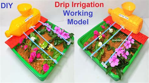 drip irrigation working model 3d | inspire award science project | diy | howtofunda @craftpiller ...