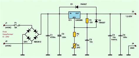 Variable / Adjustable DC Power Supply 1.2V – 25V using LM338K ...