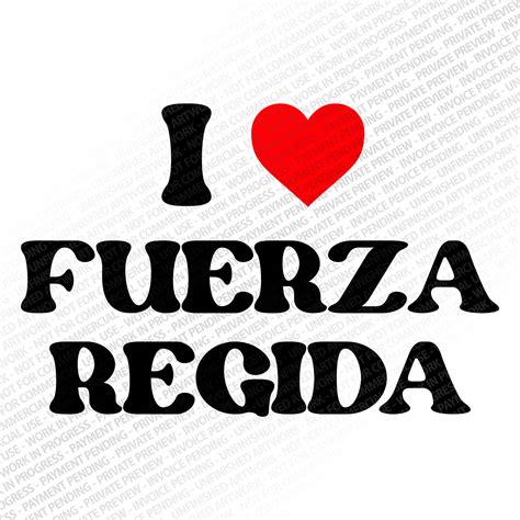 I Love Fuerza Regida TQM SVG Cutting File Png Eps (Instant Download) - Etsy