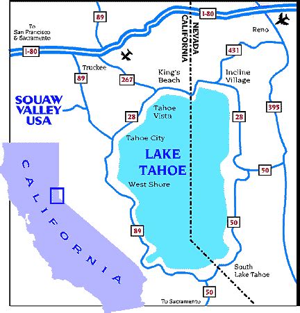 Maps of Squaw Valley ski resort in USA | SNO