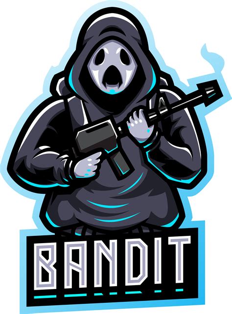 Bandit esport mascot logo design By Visink | TheHungryJPEG