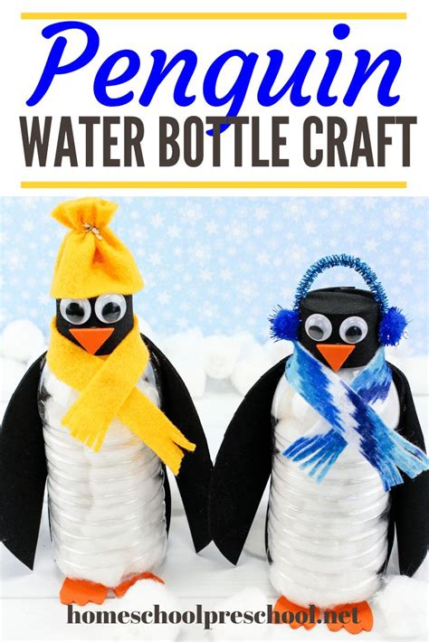 How to Make a Water Bottle Penguin Craft for Kids | Penguin craft ...