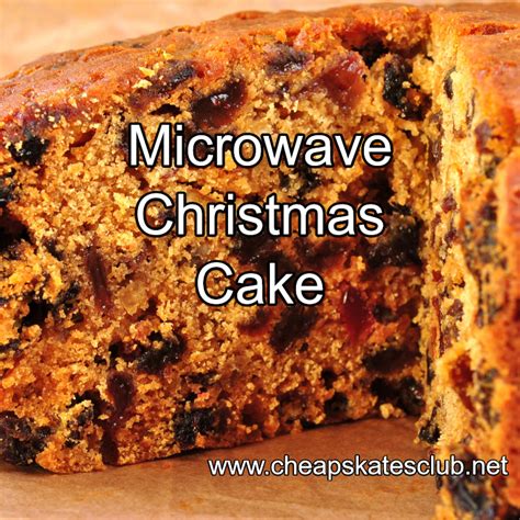 Microwave Christmas Cake - THE CHEAPSKATES CLUB