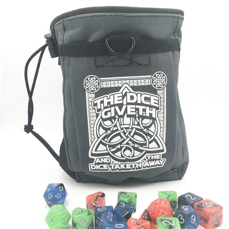 Dice Giveth and Taketh Deluxe DnD Dice Bag – D20 Collective